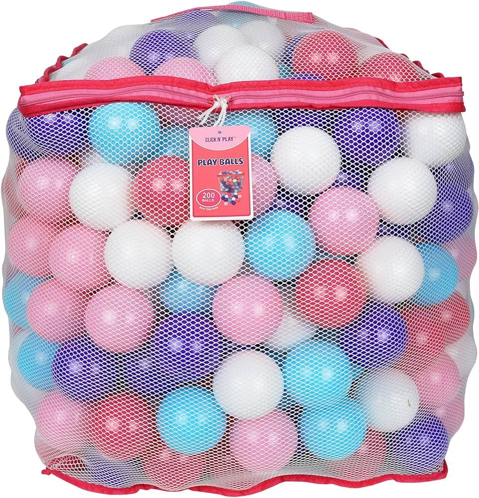 Click N' Play Plastic Balls for Ball Pit, Phthalate & BPA Free, Crush Proof Play Balls for Ball P... | Amazon (US)