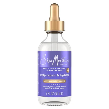 SheaMoisture Scalp Repair & Hydrate Anti-Dandruff Serum With Salicylic Acid and Scalp Repair Technology Deeply Hydrates and Improves Scalp Health as it Reduces Flakes and Itch, 2 fl oz | Walmart (US)