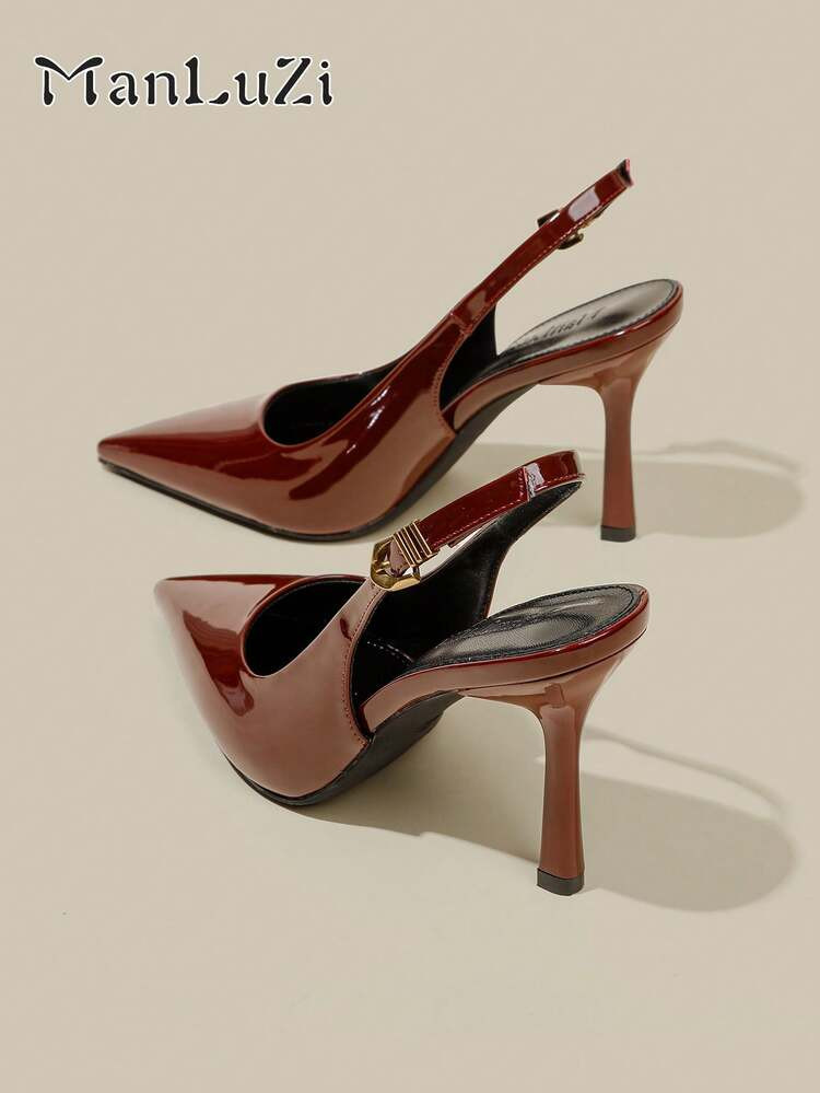 Burgundy heels | SHEIN