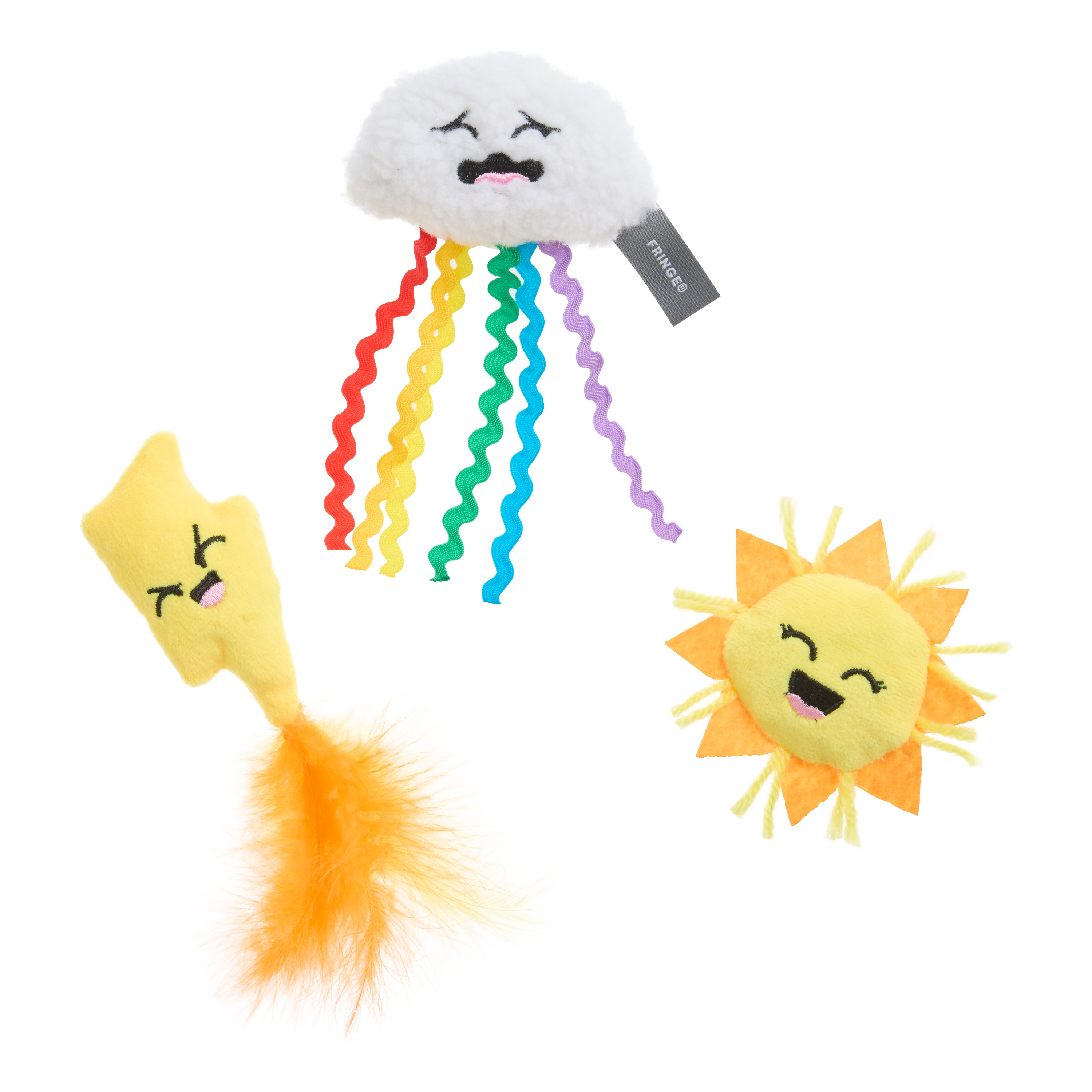 Purr-fect Weather Plush Catnip Crinkle Cat Toys 3 Pack | World Market