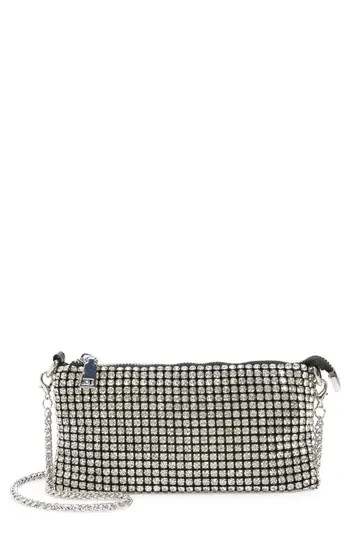 NATASHA Rhinestone Convertible Clutch in Silver at Nordstrom Rack | Nordstrom Rack
