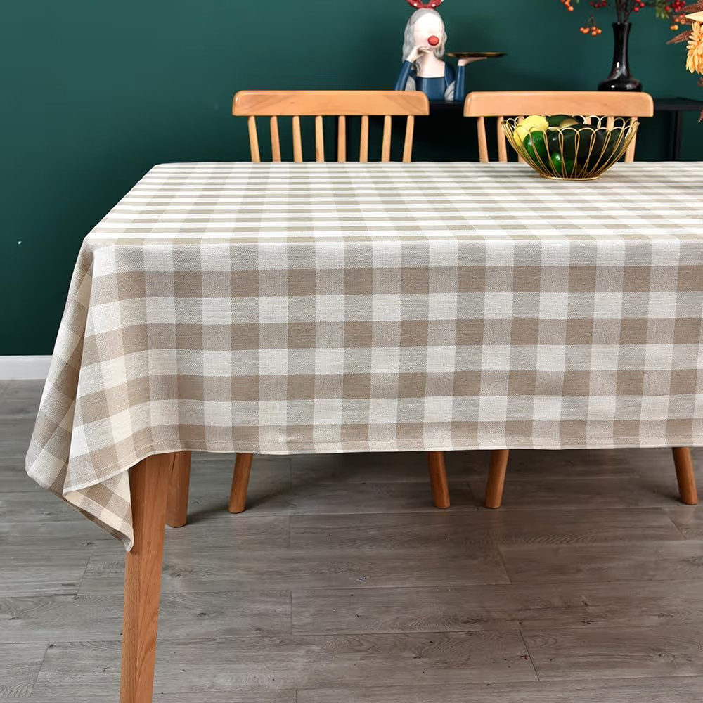 Gingham Tablecloth Rectangle Table Cloth Heavy Duty Cotton Checkered Table Cover for Spring Picni... | Amazon (US)