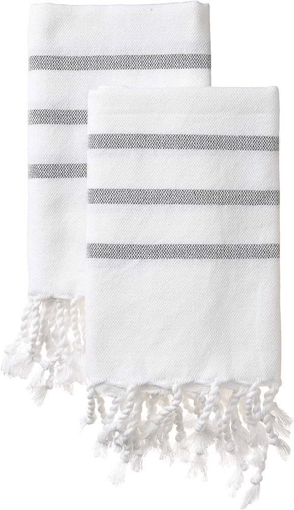 Turkish Hand Towels for Bathroom and Kitchen Hand Woven Turkish Cotton, Quick Dry Highly Absorben... | Amazon (US)
