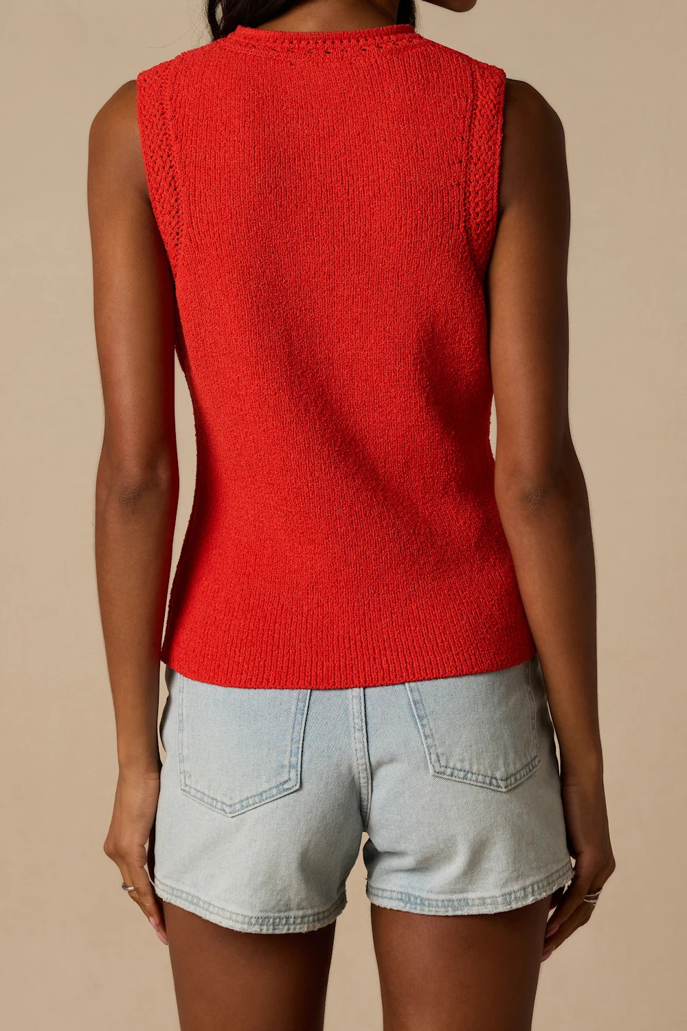 Hollis Bright Red Sweater Knit Tank Top | Lulus