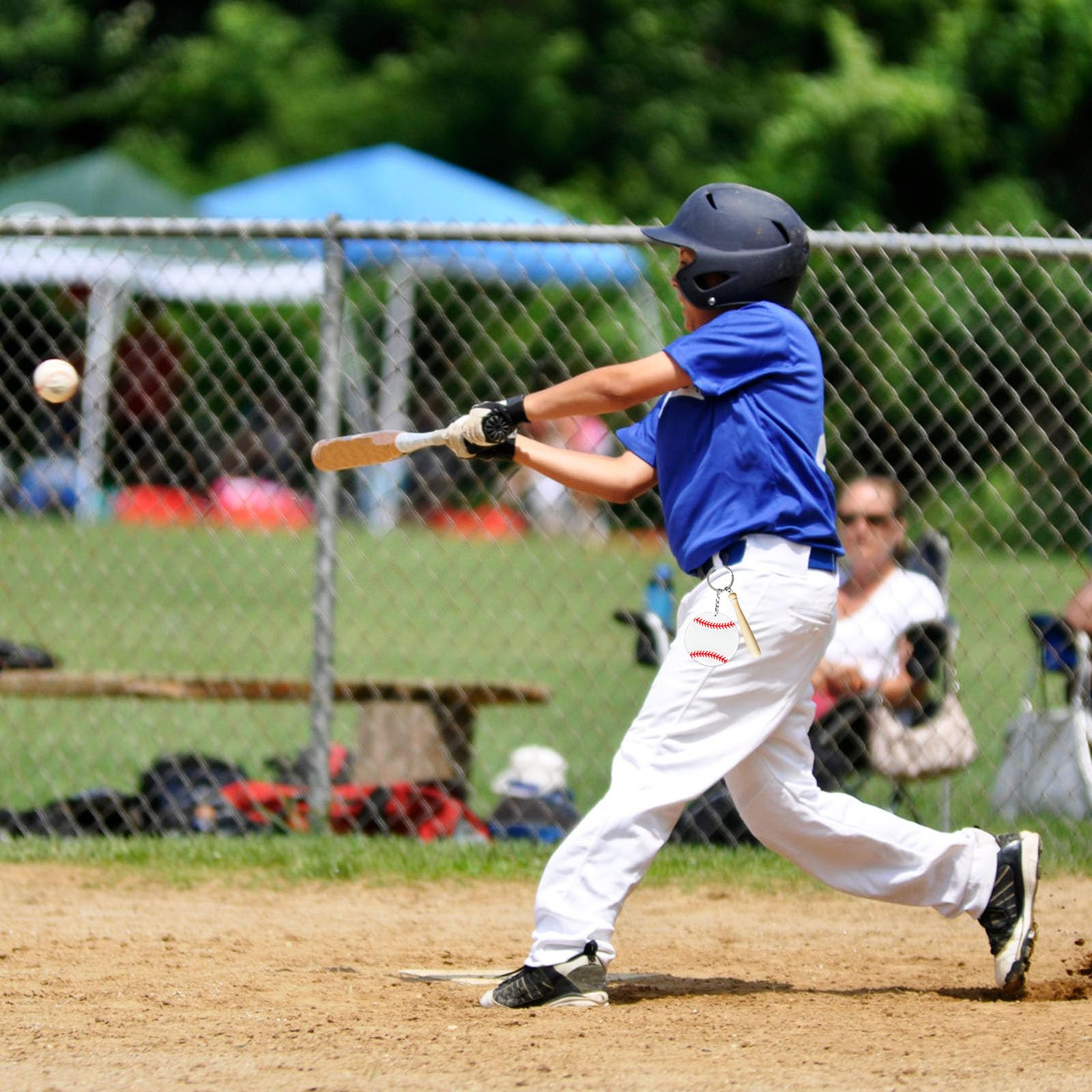 20 PCS Baseball Acrylic Keychain,Large Size Baseball Keychain Blanks Kit,Sports DIY Keychain with... | Amazon (US)