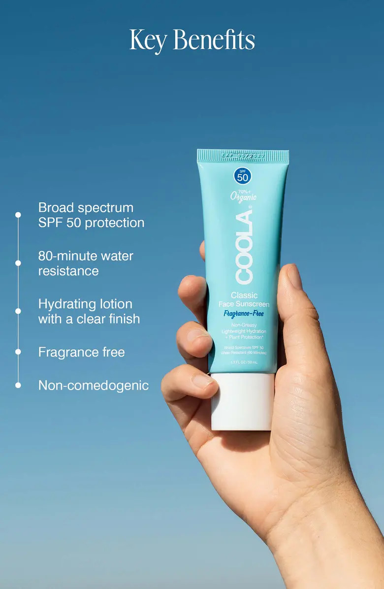 Suncare Fragrance Free Classic Face Organic Sunscreen Lotion SPF 50 Duo $64 Value | Nordstrom