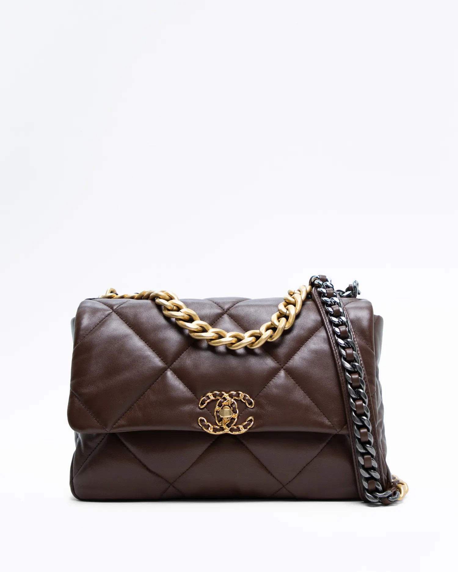 Lambskin Chanel 19 Large Flap Bag | Vivrelle