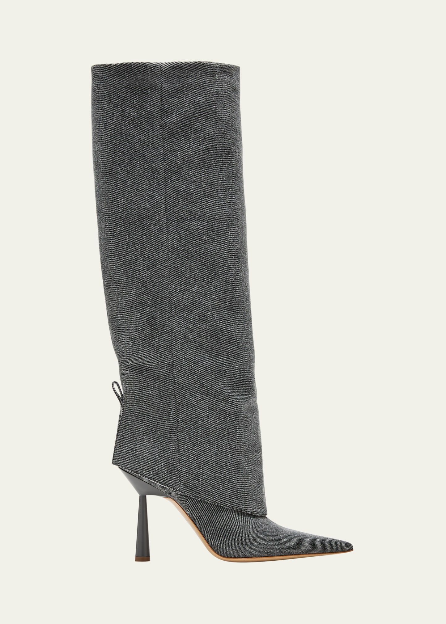 GIA/RHW Rosie Metallic Stiletto Knee Boots | Bergdorf Goodman