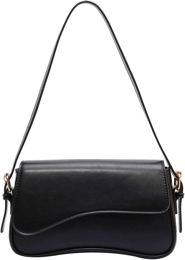 Shoulder Bag for Women Y2K Trendy Purse Vegan Leather Hobo Handbags Clutch Saddle Bag with 2 Remo... | Amazon (US)