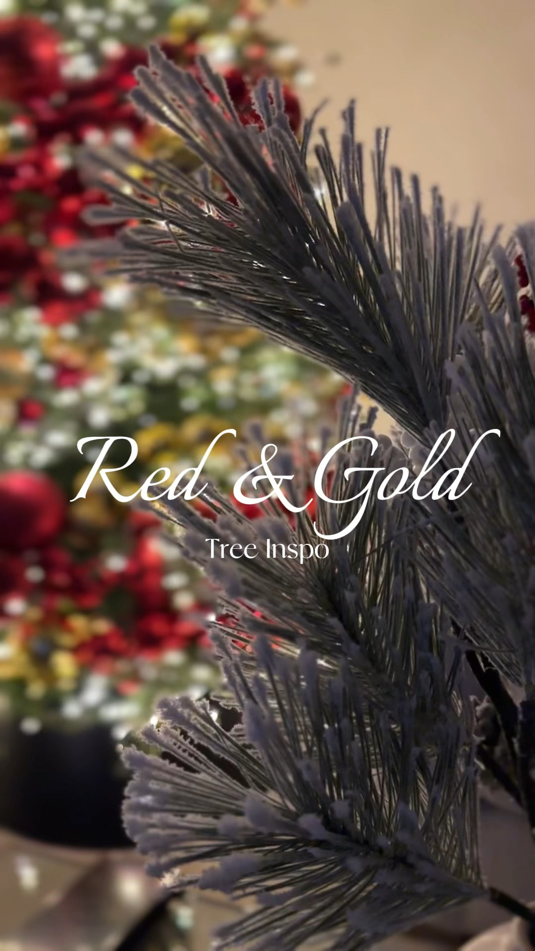 Red & Gold Christmas tree decor inspiration using shatterproof ornaments of varying sizes and ornament cluster picks. 

String ornaments on fishing line, leaving 2-3 inches every so often to help save on the amount of ornaments required and string on tree to mimic the look of Garland. 

 Christmas tree // traditional Christmas // DIY Christmas ornaments // holiday decor inspo // twinkle tree // realistic faux Christmas tree // red Christmas ornaments // gold Christmas ornaments

#LTKVideo #LTKhome #LTKHoliday