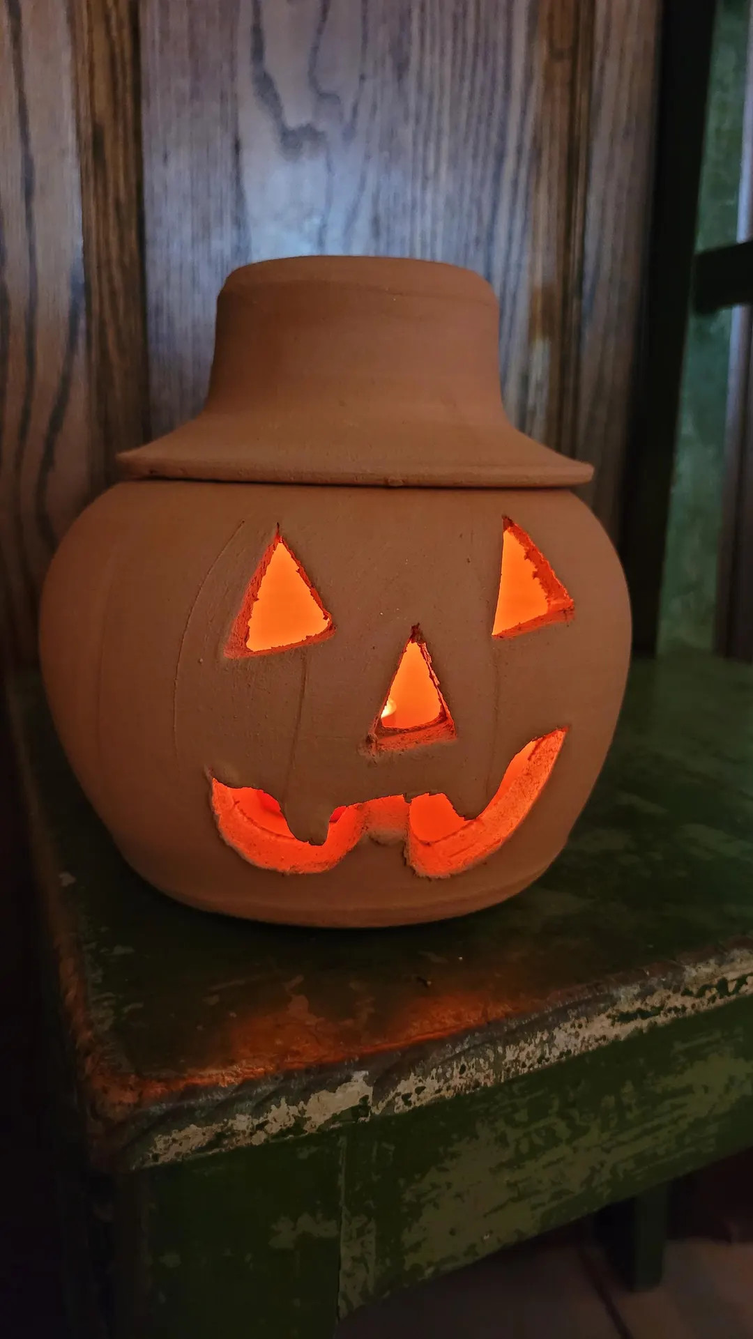 1 Quart Terra Cotta Jack-o'lantern Pumpkin With Hat From Craven Pottery - Etsy | Etsy (US)
