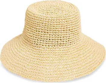 Lantern Packable Straw Bucket Hat | Nordstrom
