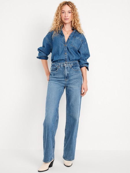 Extra High-Waisted Wide-Leg Jeans | Old Navy (US)
