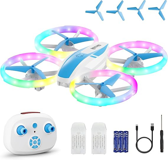Mini Drone for Kids and Beginners with Fancy LED & Altitude Hold,Birthday Gift for Boys Girls,RC ... | Amazon (US)