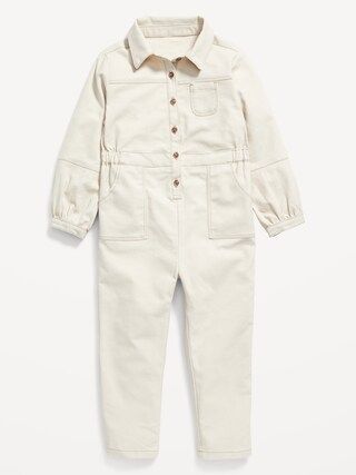 Canvas Workwear Jumpsuit for Toddler Girls | Old Navy (US)