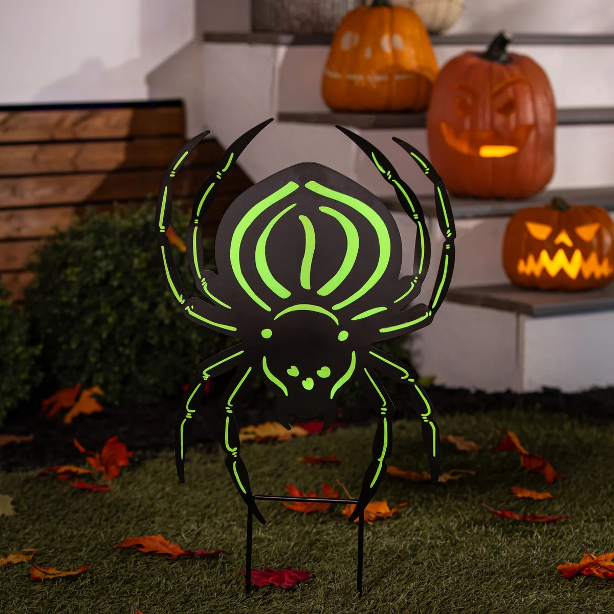 Halloween Spider Glow in the Dark Garden Stake | My Evergreen
