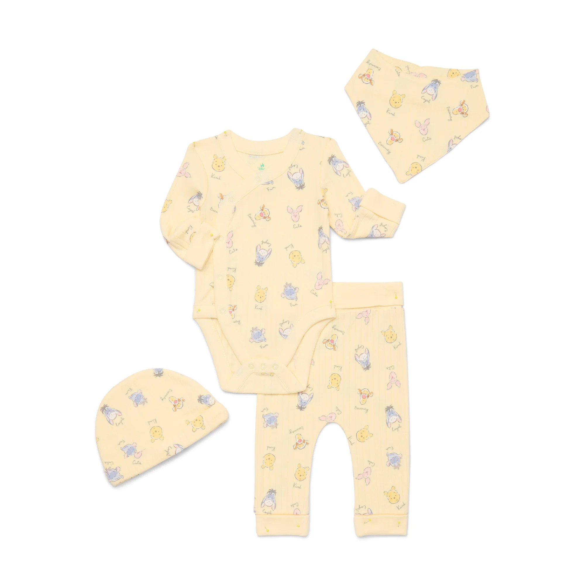 Disney Baby Wishes and Dreams Character Baby Allover Print Take Me Home Set, 4-Piece, Sizes Preem... | Walmart (US)