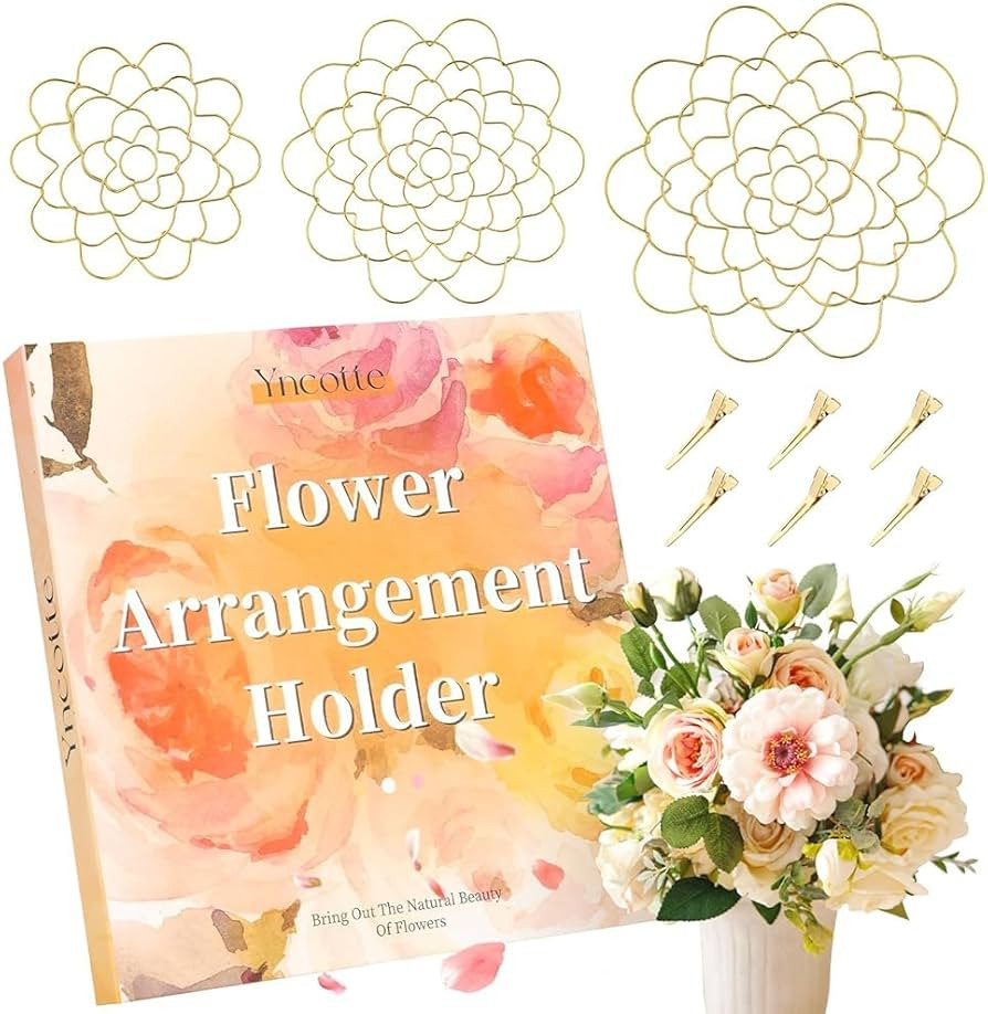 Flower Arrangement Holder, 3Pcs Flower Frog Bouquet Holder for Flower Arrangement and Fixation | Amazon (US)