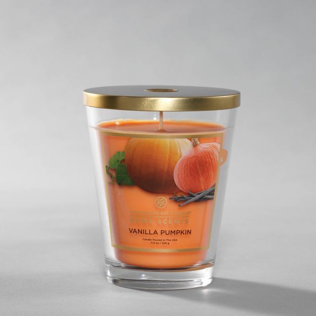 Glass Jar Vanilla Pumpkin Candle - Home Scents | Target