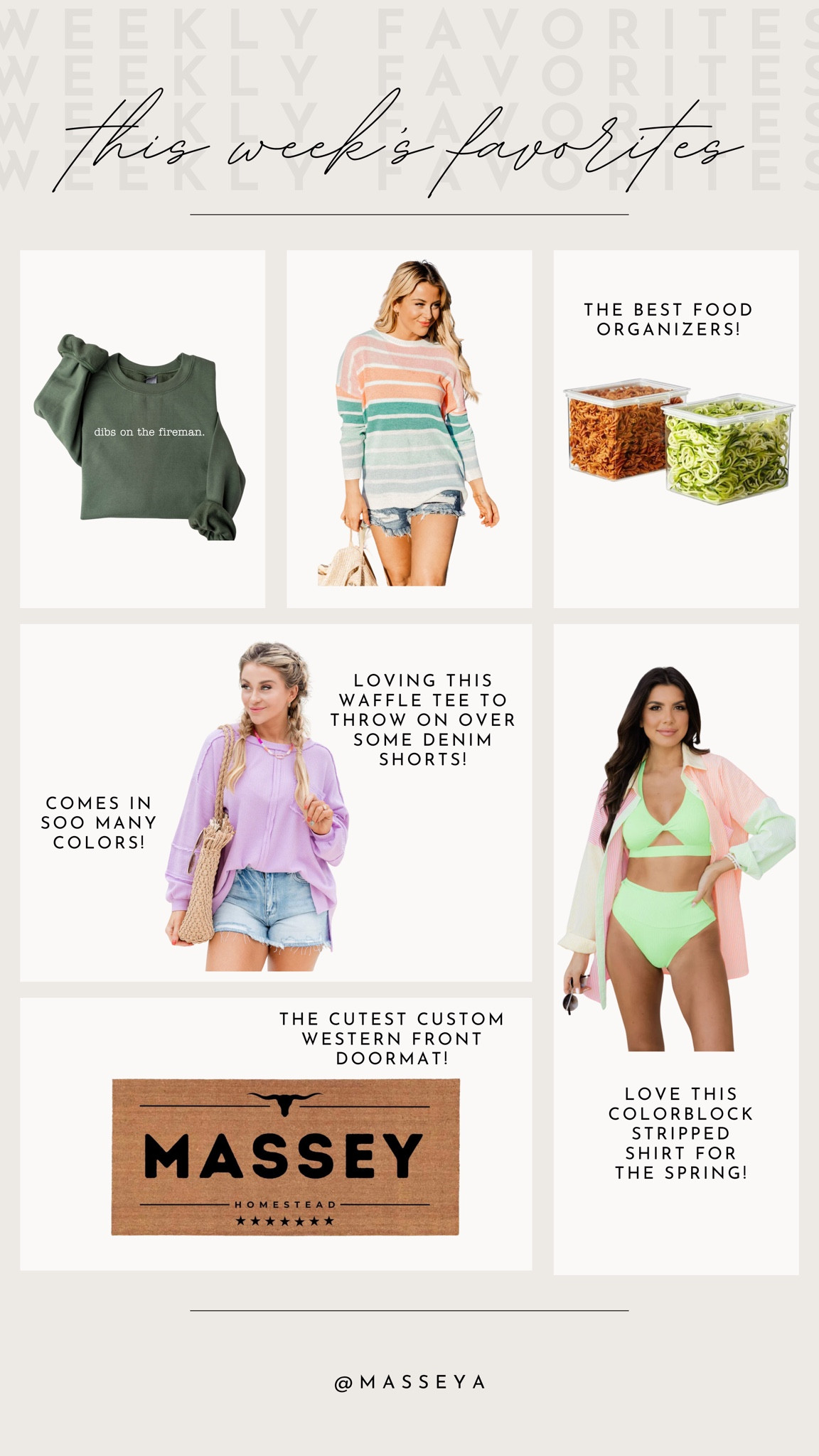 Rounding up this weeks favorites! Loving these picks for the spring! 

Weekly favorites, pink lulu tops, pink lily button up, Etsy doormat, Etsy sweater 

#LTKstyletip #LTKhome #LTKSeasonal