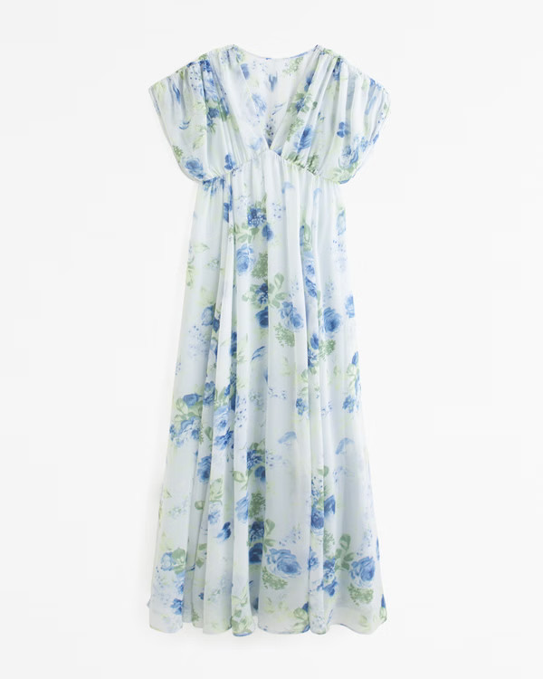 Dolman Sleeve Flowy Maxi Dress | Abercrombie & Fitch (US)
