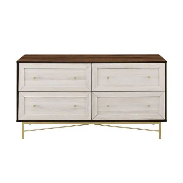 Middlebrook Designs 4-Drawer Gold Base Dresser - Overstock - 33129473 | Bed Bath & Beyond