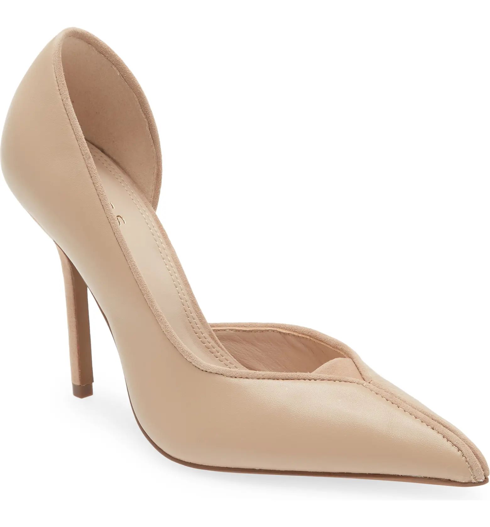 Reiss Baines Half d'Orsay Pointed Toe Pump | Nordstrom | Nordstrom