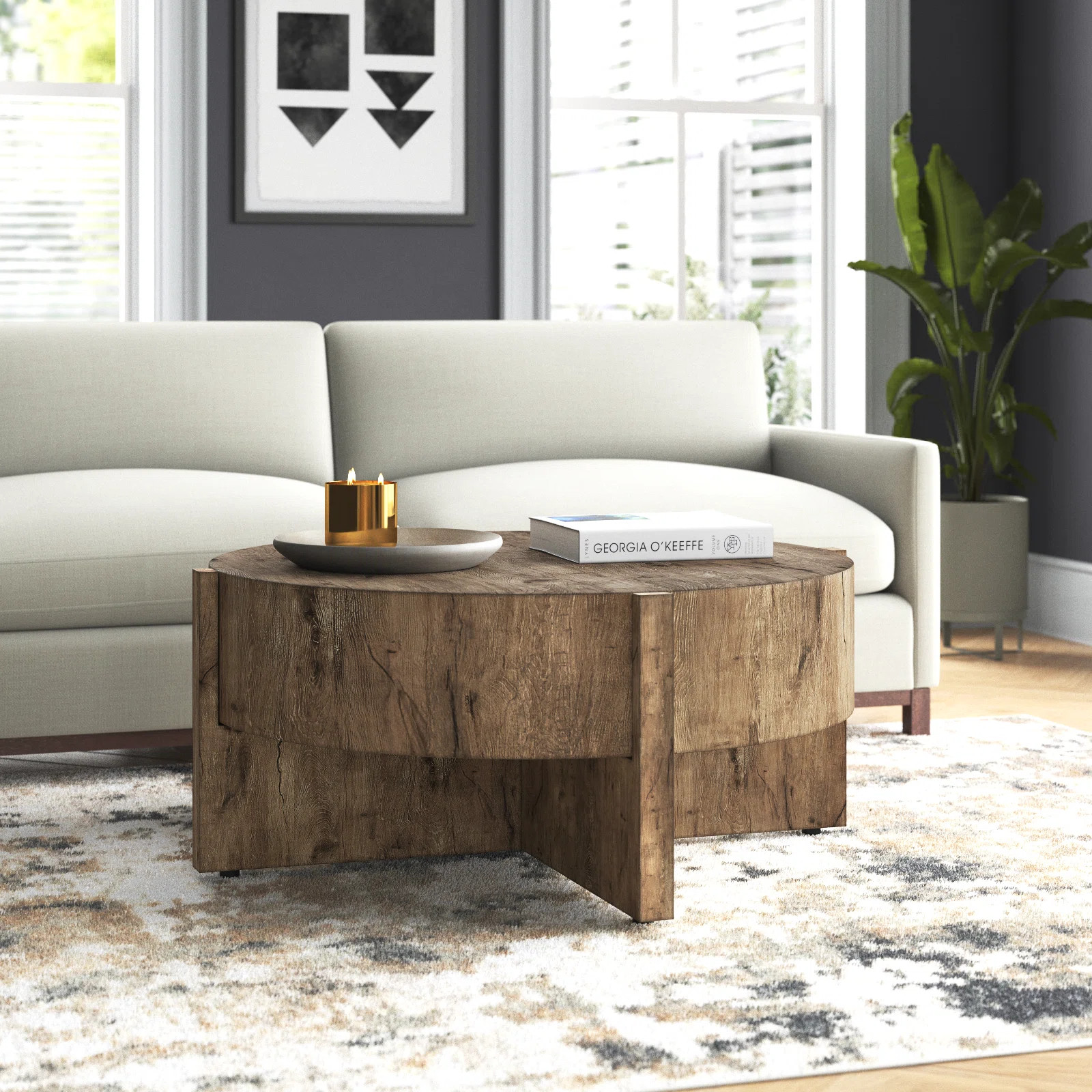 Glendo Cross Legs Coffee Table | Wayfair North America