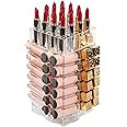 display4top Lipstick Holder, Acrylic Rotating 64 Lipstick Tower Organizer, 360 Degree Spinning Li... | Amazon (US)