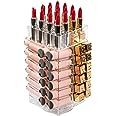 display4top Lipstick Holder, Acrylic Rotating 64 Lipstick Tower Organizer, 360 Degree Spinning Li... | Amazon (US)
