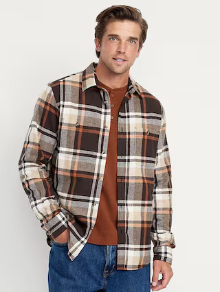 Plaid Flannel Pocket Shirt | Old Navy (US)