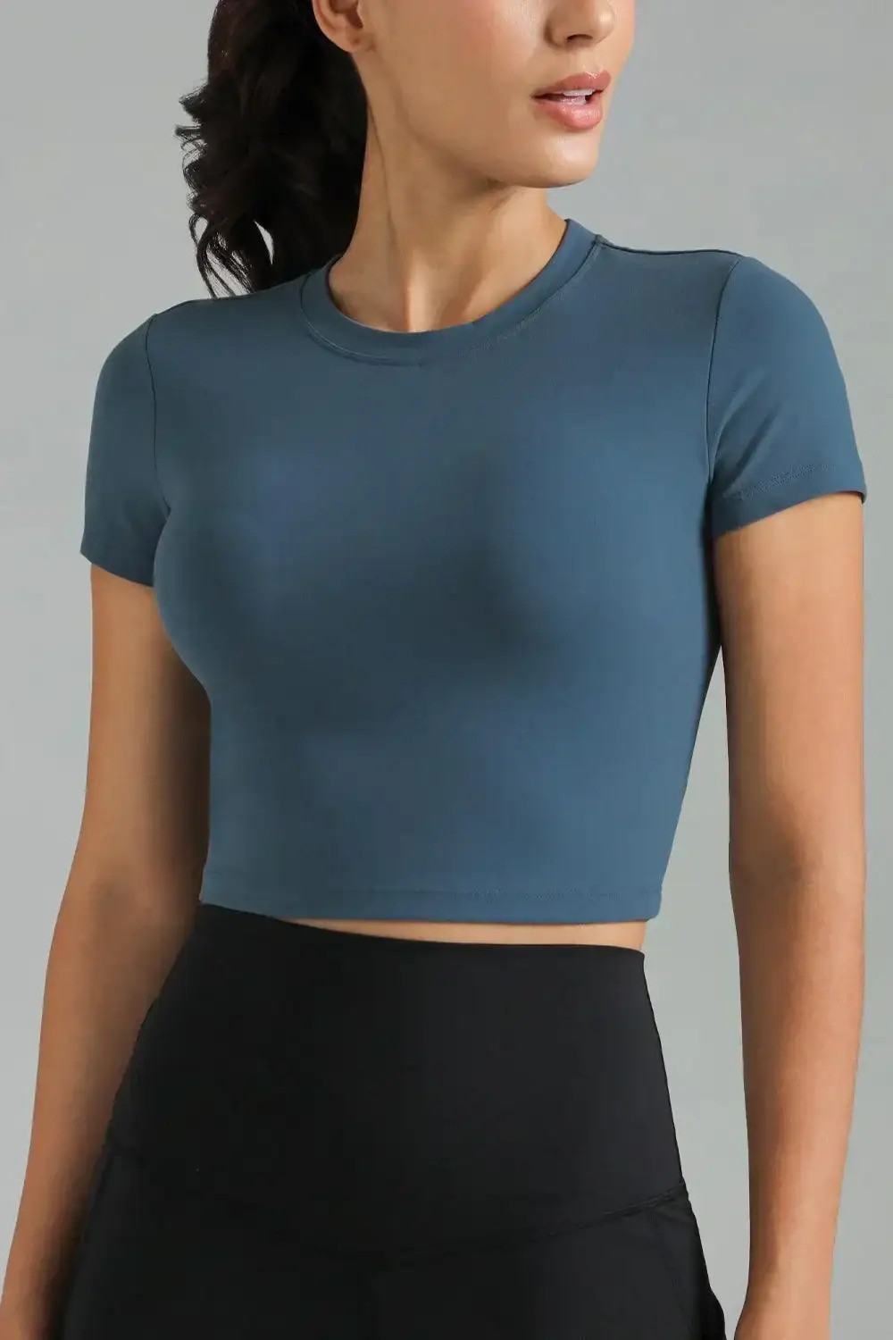 Dreamlux Short Sleeve Cropped Workout Shirt w/ Crisscross Back | Colorfulkoala Affiliate Program