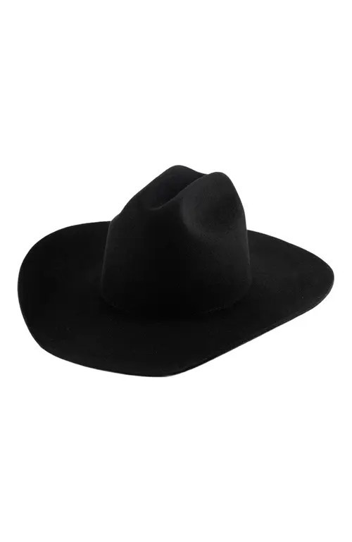 Gigi Pip Stylish Teddy Cattleman Hat in Black at Nordstrom, Size X-Small | Nordstrom