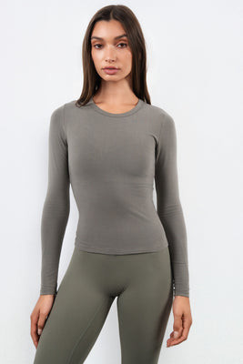 Vitality Basis® Crew Long Sleeve - Vetiver | Vitality