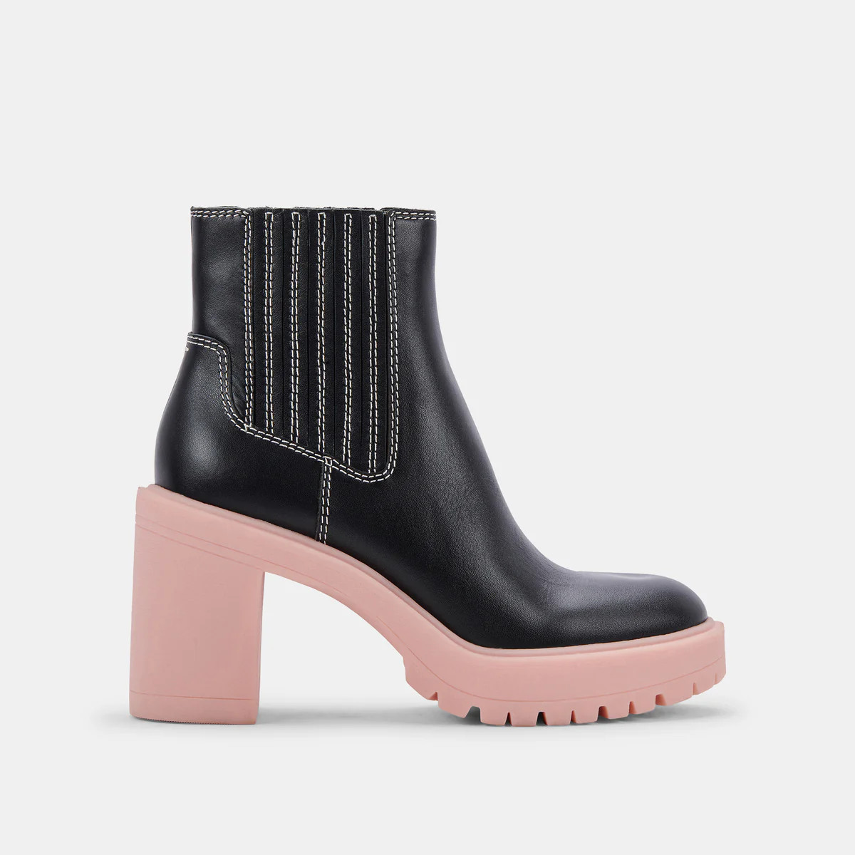 CASTER H2O BOOTIES BLACK PINK LEATHER | DolceVita.com