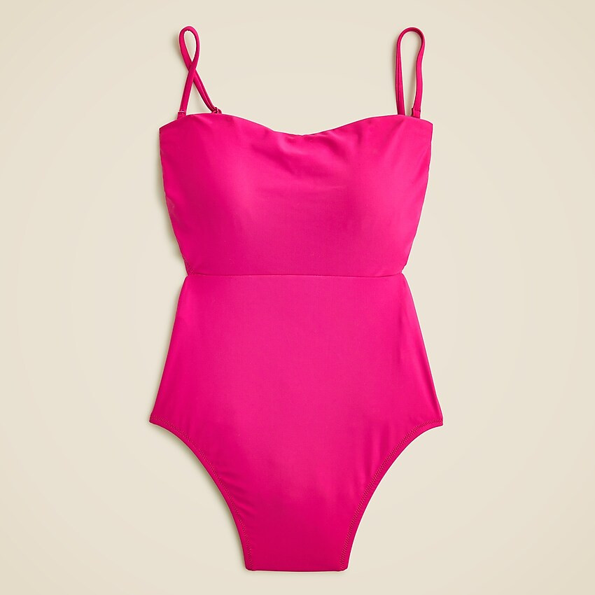 Cutout tie-back one piece | J. Crew US