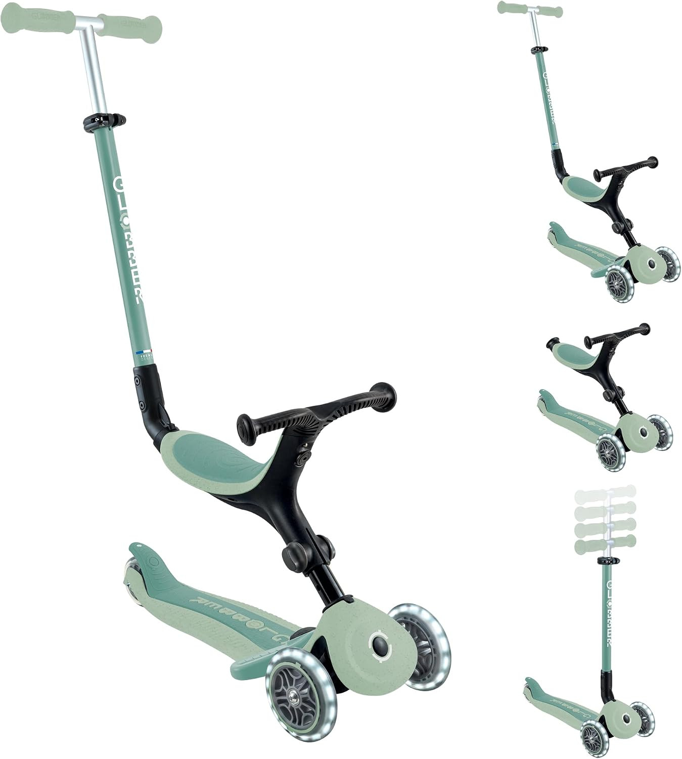 Globber Go Up Active Lights 3 Wheel Kids Scooter and Toddler Ride On - 15 Months to 9 years Plus - 2 year warranty | Amazon (UK)