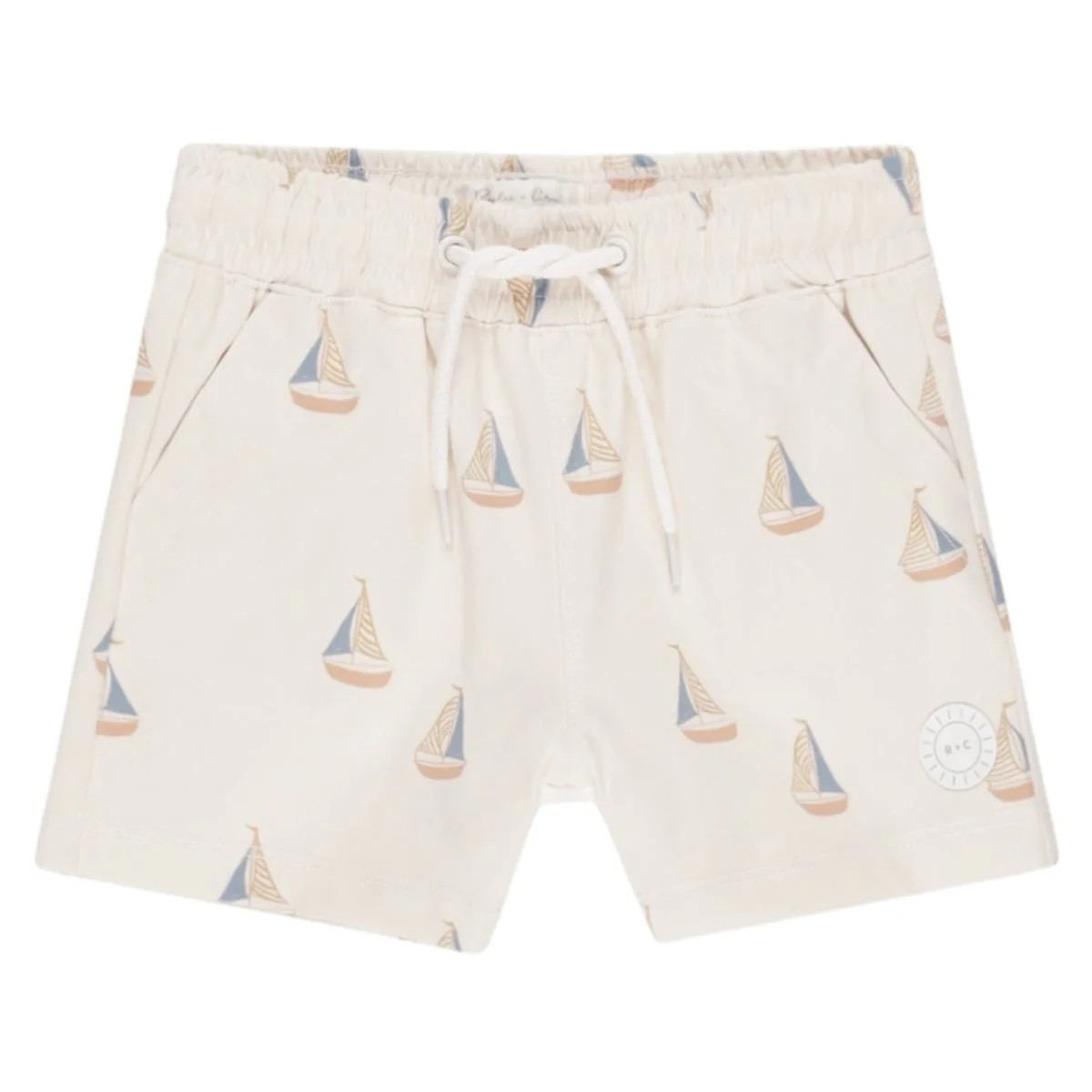 SAILBOATS TRUNKS 18/24M / IVORY | Mini Dreamers 