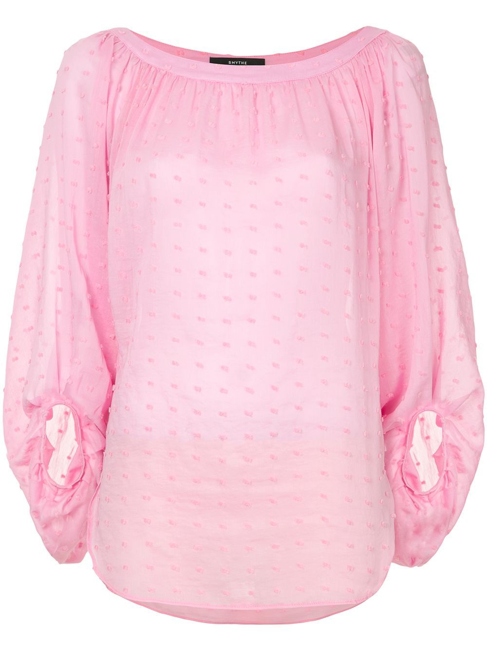 Smythe balloon sleeve blouse - Pink & Purple | FarFetch US