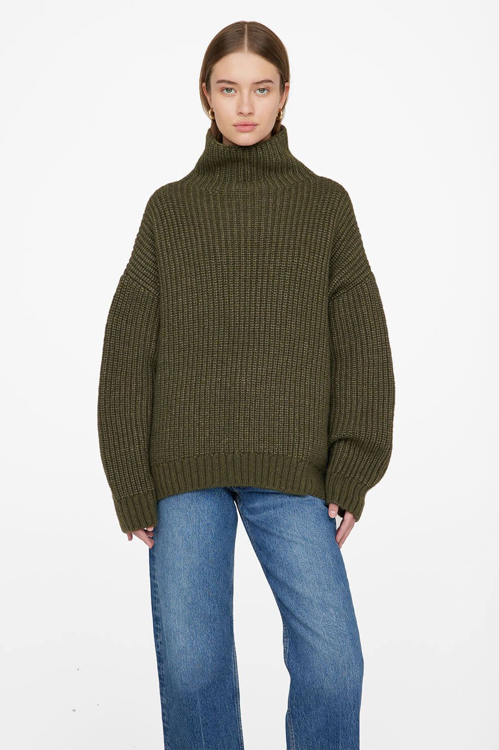 Sydney Sweater - Olive | Anine Bing