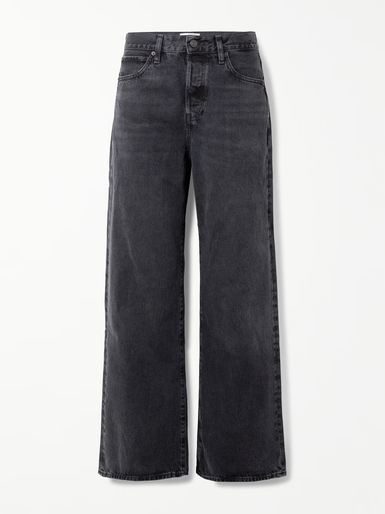 FRAME - The Loose Low-rise Wide-leg Jeans - Black | NET-A-PORTER (UK & EU)