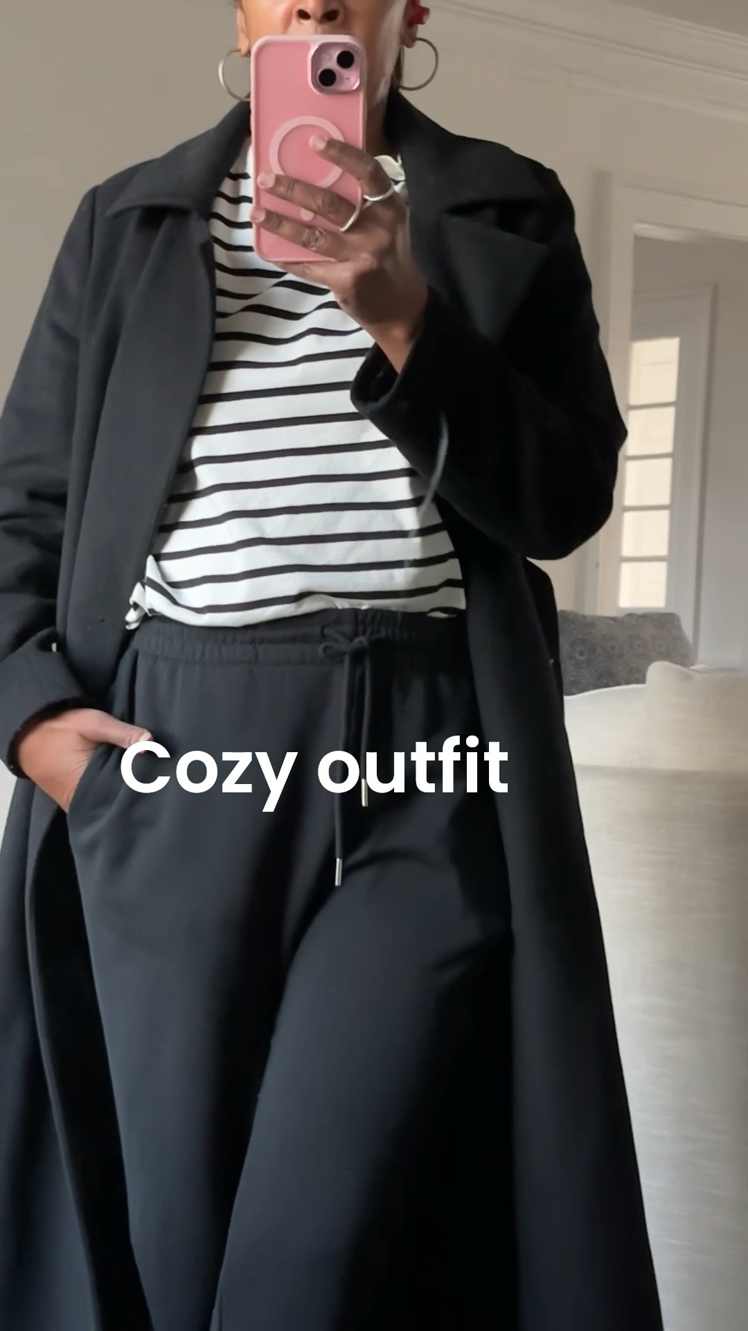 Cozy lounge wear casual weekend outfit gift guide for women holiday outfit travel outfit black sweatpants Uggs slippers 

#LTKHoliday #LTKootd #LTKGiftGuide