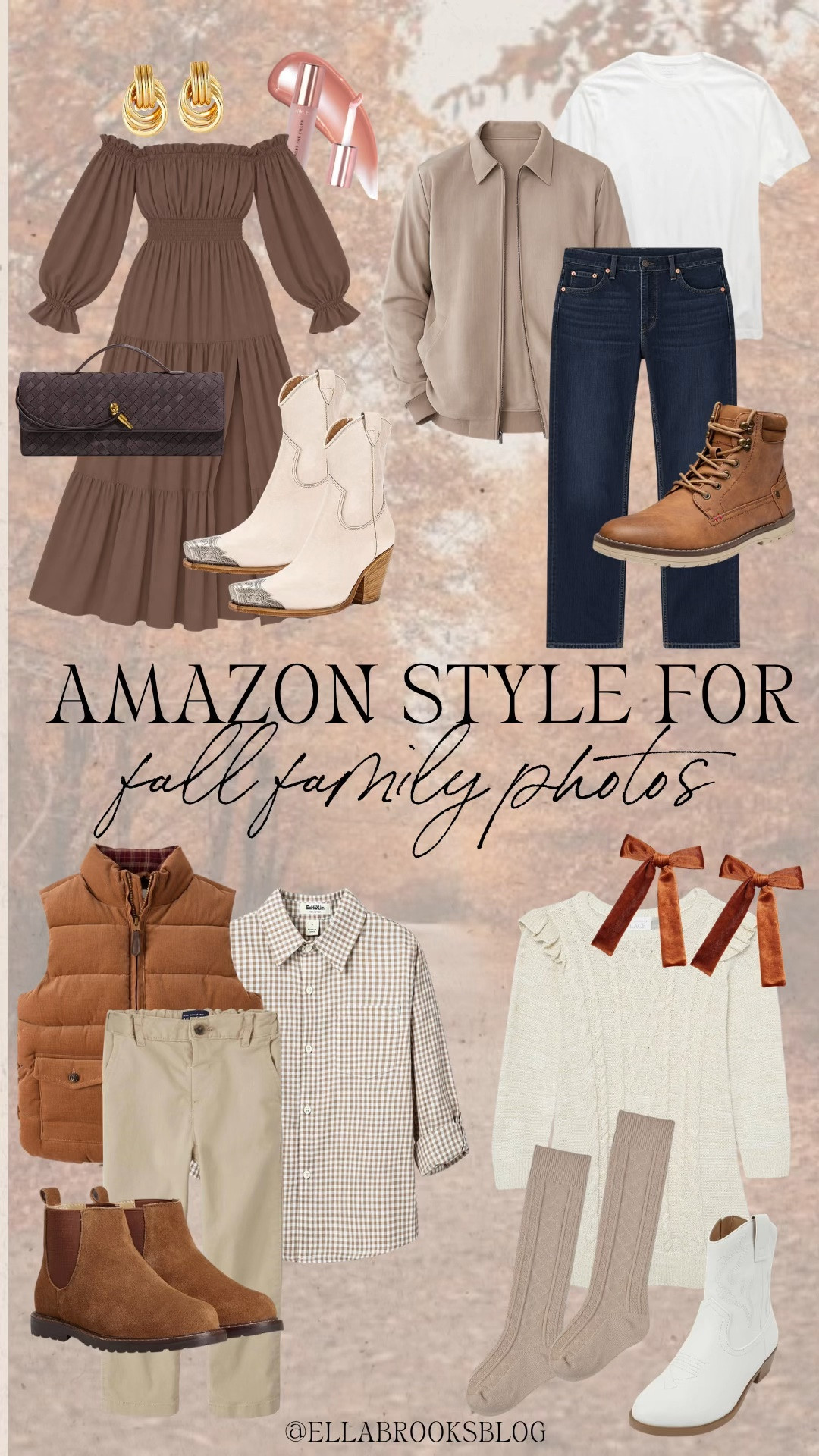 Amazon style for fall family photos 
￼
￼ Fall outfit, family outfit, fall dress, men’s fall outfit, girl sweater dress￼￼

#LTKSeasonal #LTKMens #LTKKids
