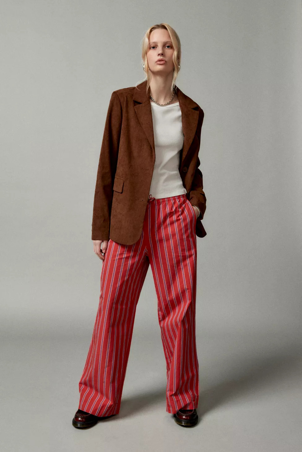 BDG Joey Poplin Wide-Leg Pant | Urban Outfitters (US and RoW)