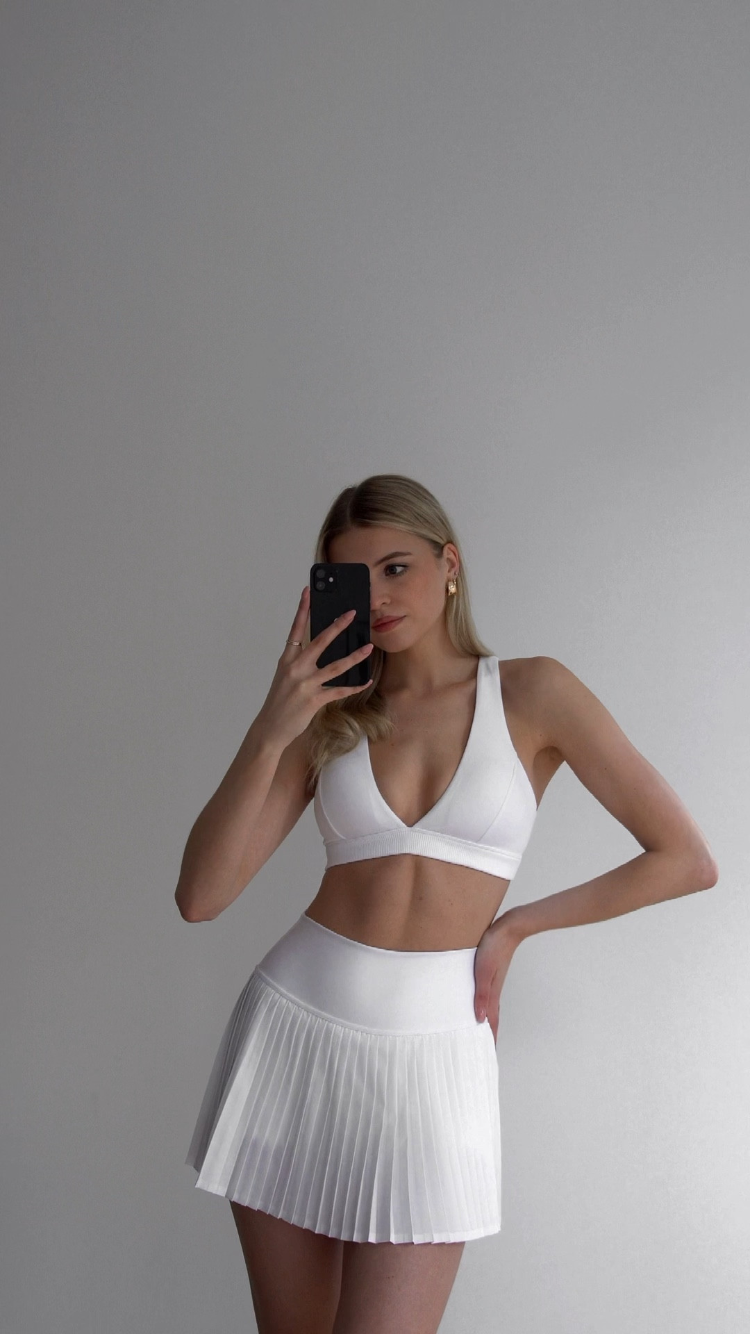 新品 alo Grand Slam Tennis Skirt white XS Grand Slam Tennis Skirt - White | ALO