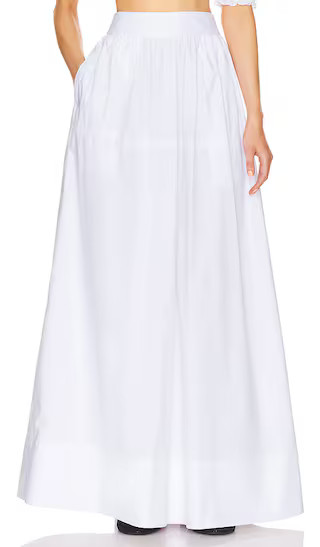 Poplin Maxi Skirt in White | Revolve Clothing (Global)
