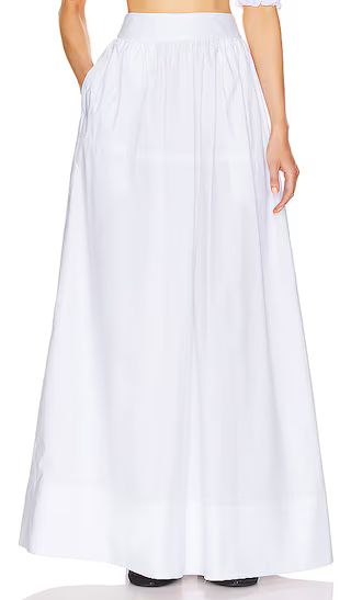 Poplin Maxi Skirt in White | Revolve Clothing (Global)