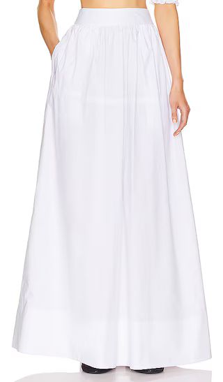 Poplin Maxi Skirt in White | Revolve Clothing (Global)