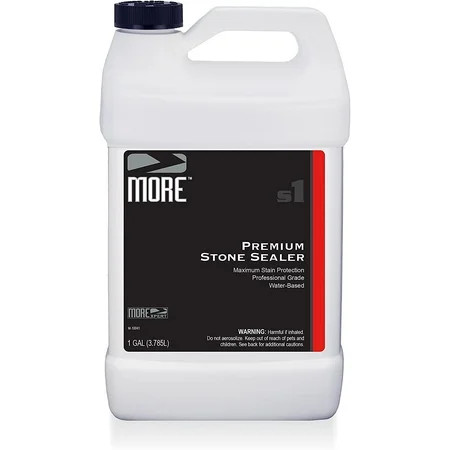 MORE Stone Sealer - Water Based Formula - Protection for Natural Stone and Tile Surfaces [Gallon / 1 | Walmart (US)