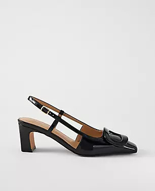 Patent Leather Buckle Pump | Ann Taylor